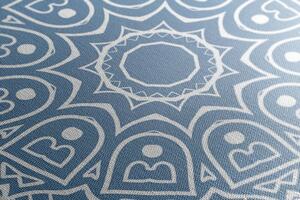 Obraz Mandala medytacyjna na niebieskim tle