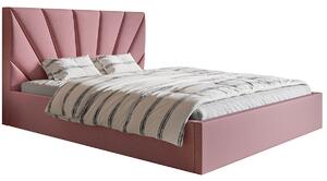 Jednoosobowe łóżko z zagłówkiem 120x200 Senti 3X - 36 kolorów