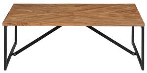Stolik kawowy, 110 x 110 x 36 cm, lite drewno akacjowe
