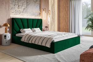 Tapicerowane łóżko z pojemnikiem 180x200 Senti 2X - 36 kolorów