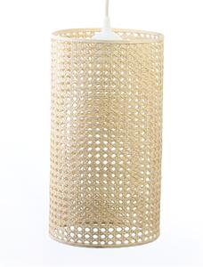 Rattanowa lampa wisząca tuba Gabon