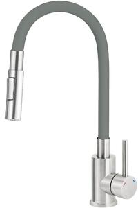 Deante - Bateria kuchenna LUNO z giętą wylewką - 2 rodzaje strumienia titanium