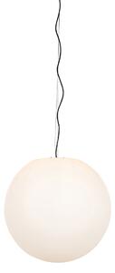 Zewnetrzna Nowoczesna zewnętrzna lampa wisząca biała 56 cm IP65 - Nura Oswietlenie zewnetrzne
