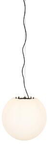 Zewnetrzna Nowoczesna zewnętrzna lampa wisząca biała 45 cm IP65 - Nura Oswietlenie zewnetrzne