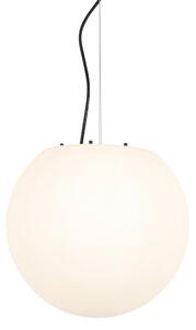 Zewnetrzna Nowoczesna zewnętrzna lampa wisząca biała 35 cm IP65 - Nura Oswietlenie zewnetrzne