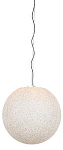 Zewnetrzna Nowoczesna lampa wisząca zewnętrzna szara 56 cm IP65 - Nura Oswietlenie zewnetrzne