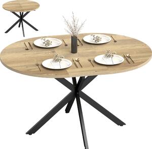 HOMCOM Stół rozkładany 100/135 x 100 cm, stół do jadalni, kolor naturalny