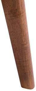 Stół do jadalni 100 x 200 cm blat w kolorze ciemnego drewna Madox Beliani