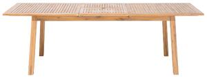 Klasyczny stół ogrodowy rozkładany 180/240 x 100 cm 8-osobowy akacjowy jasne drewno Cesana Beliani