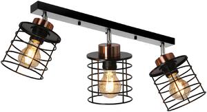 Czarna regulowana lampa sufitowa do loftu - K101-Fario