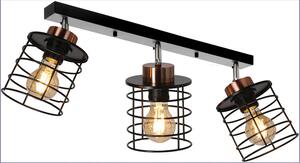 Czarna regulowana lampa sufitowa do loftu - K101-Fario