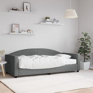 Sofa z materacem, ciemnoszara, 90x190 cm, tkanina