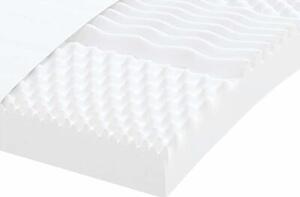 Sofa rozsuwana z materacami, żółta, 80x200 cm, aksamit