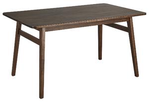 Stół do jadalni w stylu retro 140 x 60 cm ciemne drewno kauczukowe Ventera Beliani