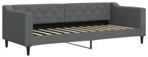 Sofa z materacem do spania, ciemnoszara, 80x200 cm, tkanina