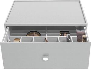 Organizer na kosmetyki Stackers Pebble głęboki supersize kamienna szarość z szufladą