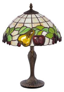 Witrażowa lampa stołowa w stylu retro - S947-Oxana