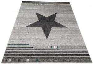 Szary dywan prostokątny młodzieżowy - Matic
