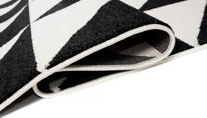 Biało czarny dywan pokojowy - Maero 4X