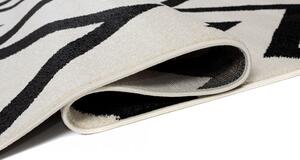 Biały nowoczesny dywan w szlaczki - Maero 9X