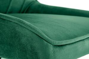 Zielony fotel obrotowy młodzieżowy - Attanis