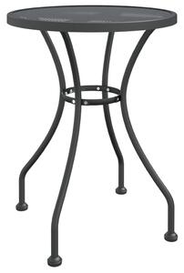 Stół ogrodowy, Ø60x72 cm, antracytowy, metalowa siatka