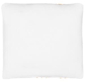 Poduszka dla dzieci nadruk z napisem bawełniana bez zamka 40x40 pomarańczowa Radzkot Beliani