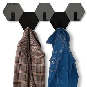 Wieszak ścienny na ubrania Hexagon 56cm