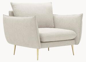 Fotel Elio Light Beige & Gold