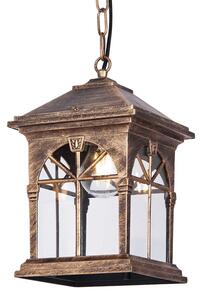 Czarno-złota lampa wisząca ogrodowa - S518-Boriko