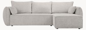 Sofa narożna 4-osobowa z funkcją spania i przechowywania Eris Light Grey