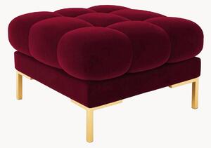 Puf Bali Red & Gold Metal