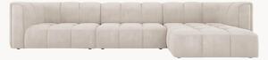 Sofa narożna Francesca Beige & Black (5-osobowa)