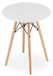 Biały okrągły stół w stylu skandynawskim - Emodi 3X