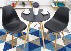 Biały okrągły stół w stylu skandynawskim - Emodi 3X