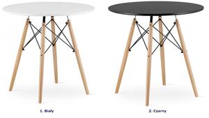 Biały nowoczesny stół w stylu skandynawskim - Emodi 4X