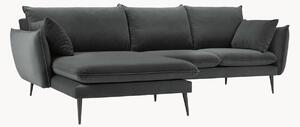 Sofa narożna Elio Blue Grey & Black I (5-osobowa)