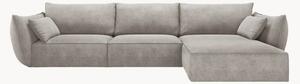 Sofa narożna o wyglądzie sztruksu Vanda (4-osobowa)