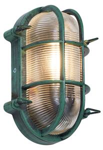 Zewnetrzna Zewnętrzna lampa ścienna zielona owalna IP44 - Noutica Oswietlenie zewnetrzne