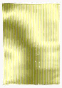 Ręcznik kuchenny z lnu i bawełny Green Stripe