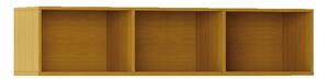 Biblioteka ścienna INTEGRO, 465 x 1750 x 400 mm, 3 półki, czereśnia