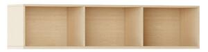 Biblioteka INTEGRO z półkami, niższa, 465 x 1750 x 400 mm, 3 półki, buk