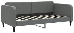 Sofa rozsuwana, ciemnoszara, 90x190 cm, tkanina