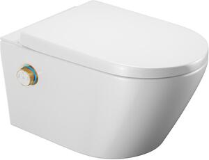 Excellent Dakota 2.0 D2 toaleta myjąca wisząca z pokrętłem sterującym biała/złoty CEEX.4024.593.D2.WH/CEEX.4022.D2.GL