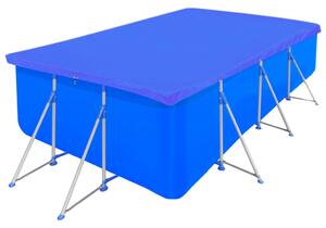 Plandeki na basen, 2 szt., PE, prostokątne, 90 g/m², 394x207 cm