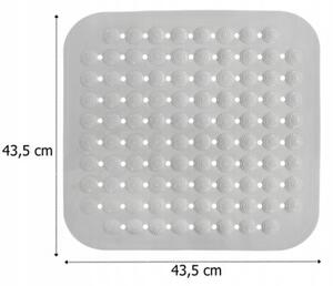 Mata antypoślizgowa Sepio 43,5x43,5 pod prysznic brodzik szara kwadrat odporna