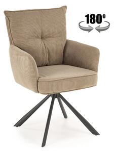 Krzesło tapicerowane K528 cappuccino obracane