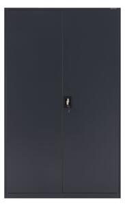 Metalowa szafa zamykana na klucz do biura 185x115 cm Essen: antracytowa