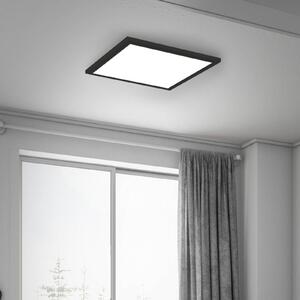 Briloner Panel LED Simple, czarny, ultra płaski, 30x30cm