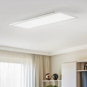 Panel LED Livel Lindby, możliwość ściemniania, aluminiowy / szary / cynkowy, kuchnia, aluminium, nowoczesny
